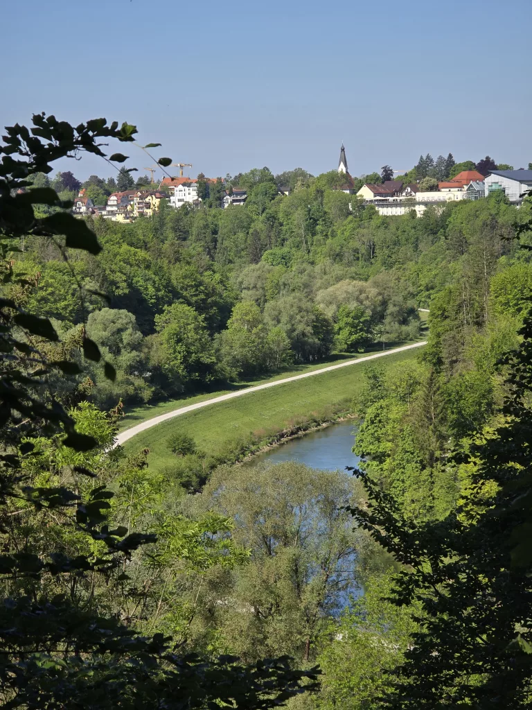 Blick in das grüne Isartal. Foto mjk