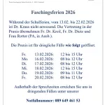 Faschingsferien 2026