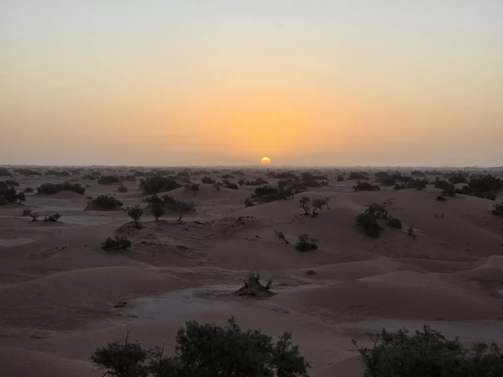 Sonnenaufgang in der Sahara