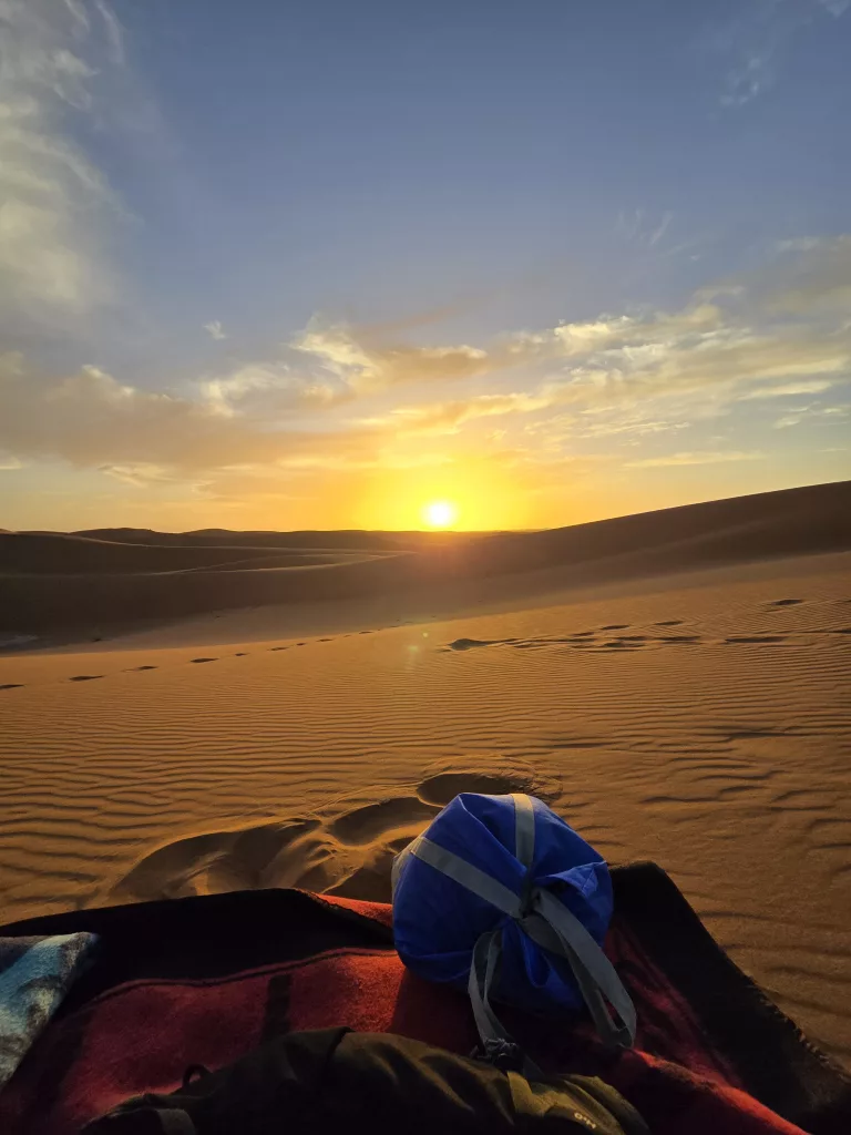 Mein Schlafplatz unter freiem Himmel am dritten Tag